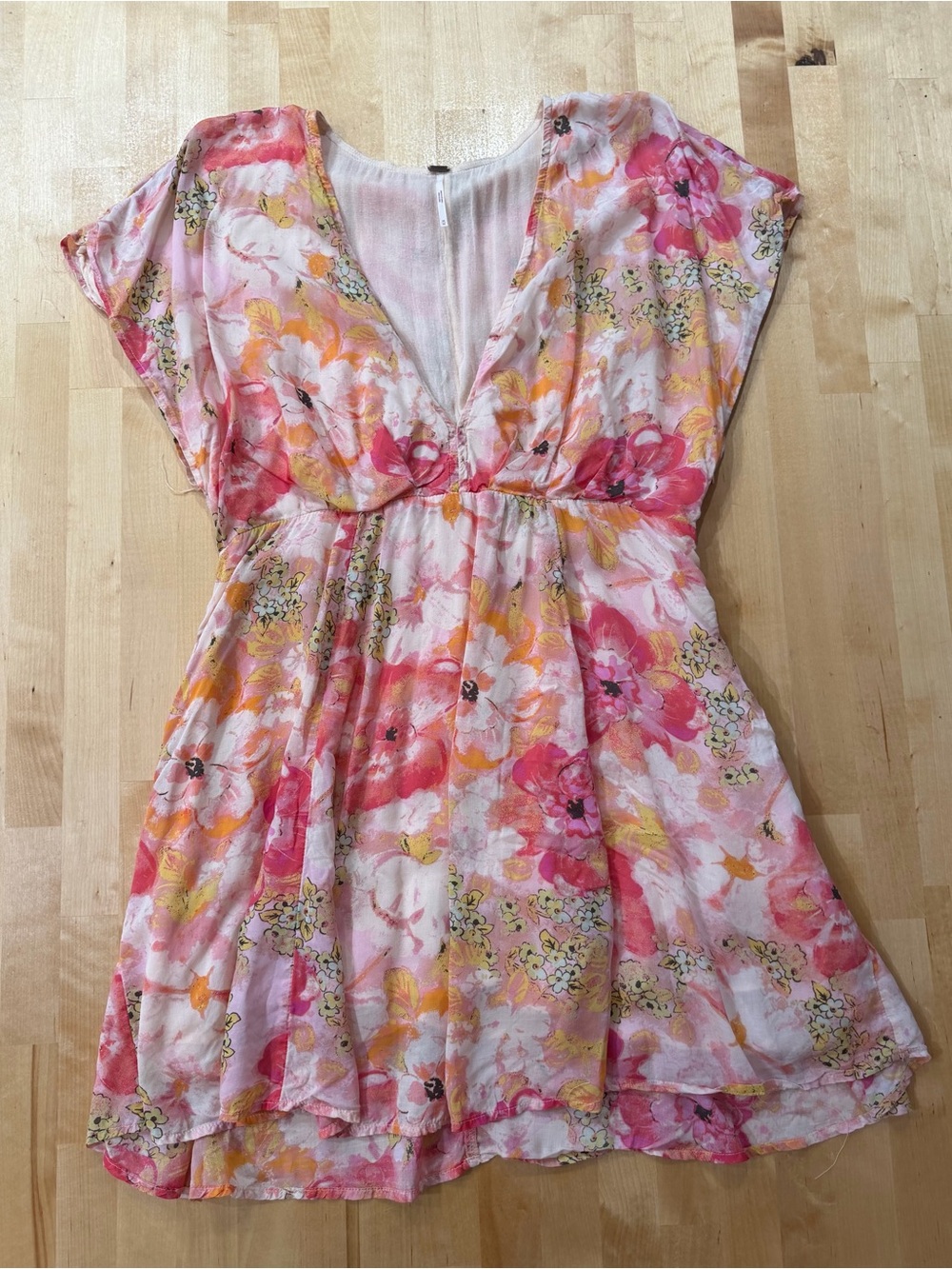 Free People Fruit Punch Combo Freddy Floral Boho Mini Dress